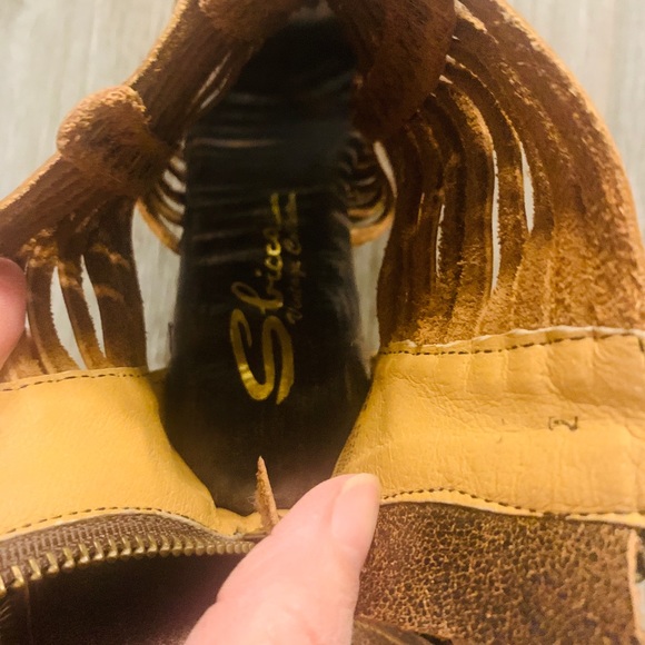 Brown Leather Booties - Picture 7 of 9